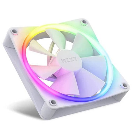 NZXT F120 RGB 120mm Fans With Controller White (Triple Pack) - Byte Baazar