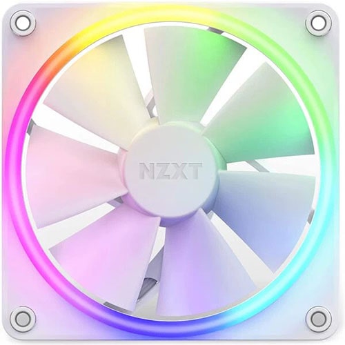 NZXT F120 RGB 120mm Fans With Controller White (Triple Pack) - Byte Baazar