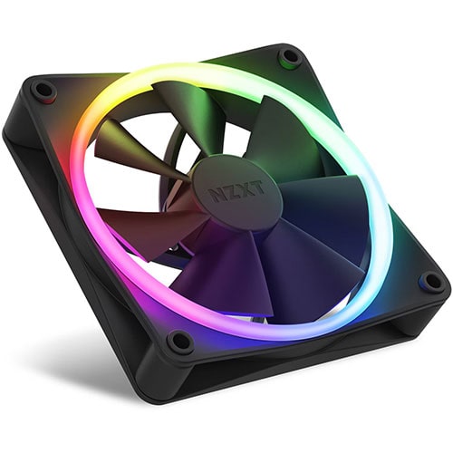 NZXT F120 RGB 120mm Fans With Controller Black (Triple Pack) - Byte Baazar