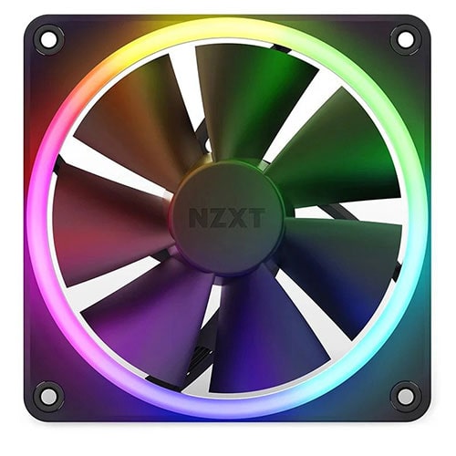 NZXT F120 RGB 120mm Fans With Controller Black (Triple Pack) - Byte Baazar