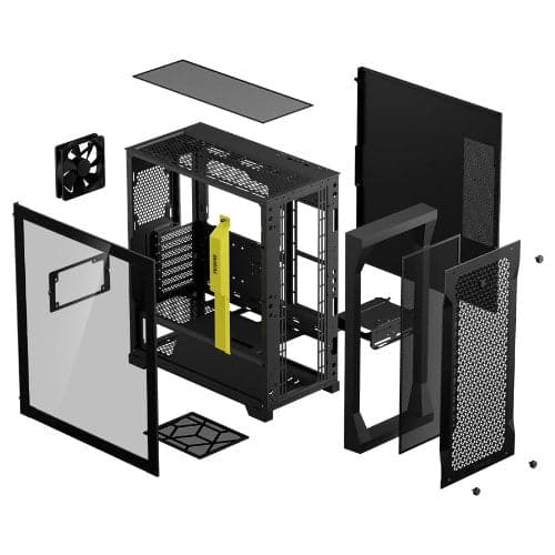 GAMDIAS Athena P1 LIte ATX Mid Tower Cabinet (Black) - Byte Baazar