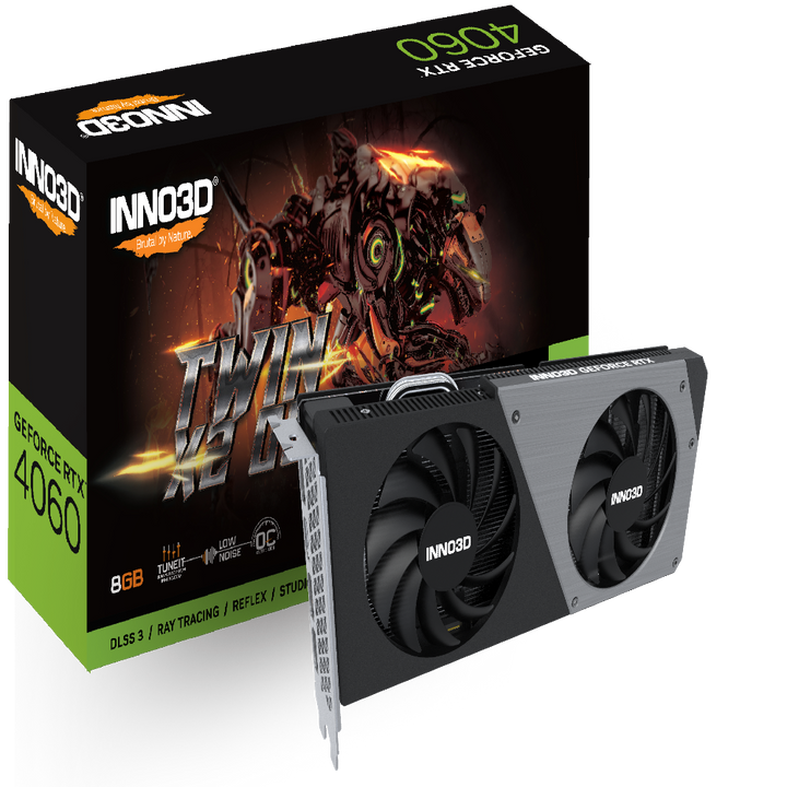 INNO3D GeForce RTX 4060 Twin X2 OC Nvidia Graphic Card - Byte Baazar