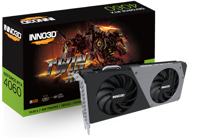 INNO3D GeForce RTX 4060 Twin X2 Nvidia Graphic Card - Byte Baazar