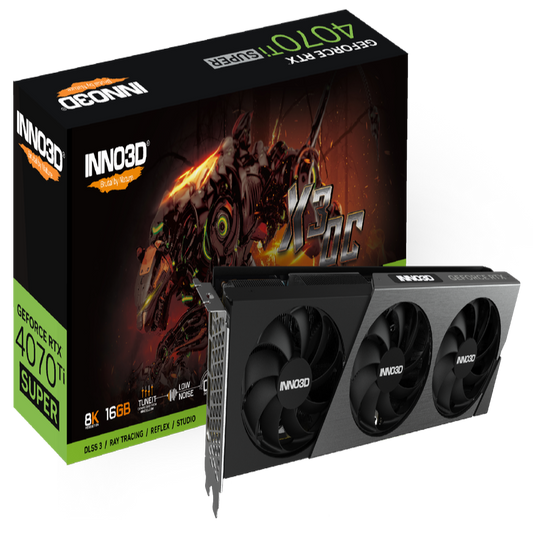 INNO3D GeForce RTX 4070 Ti Super X3 OC 16GB Nvidia Graphic Card - Byte Baazar