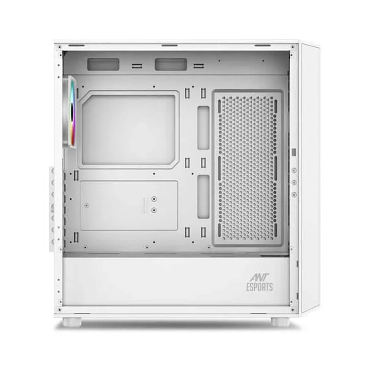 ANT ESPORTS 411 Air ARGB EATX Mid Tower Cabinet (White) - Byte Baazar