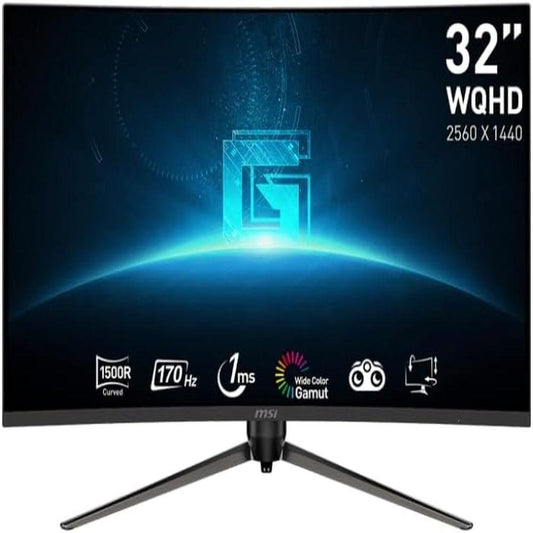 MSI G32CQ5P 32 Inch QHD 170Hz VA Panel 115%SRGB 1MS VA Curved Gaming Monitor - Byte Baazar