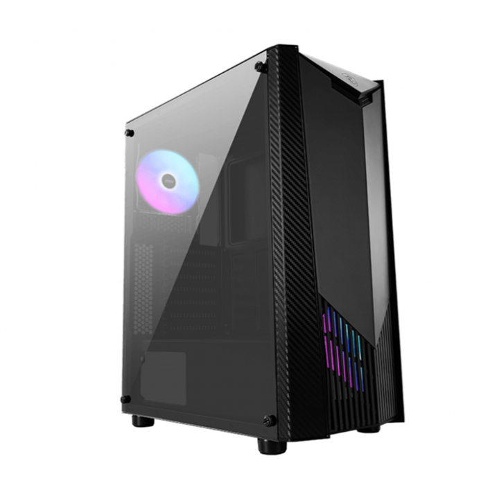 MSI MAG Shield 100R ARGB ATX Mid Tower Cabinet (Black) - Byte Baazar