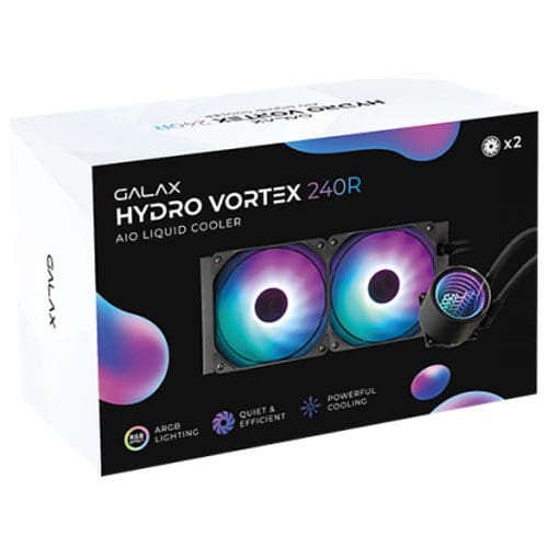 GALAX Hydro Vortex 240R ARGB Black AIO Liquid Cooler (Black) - Byte Baazar