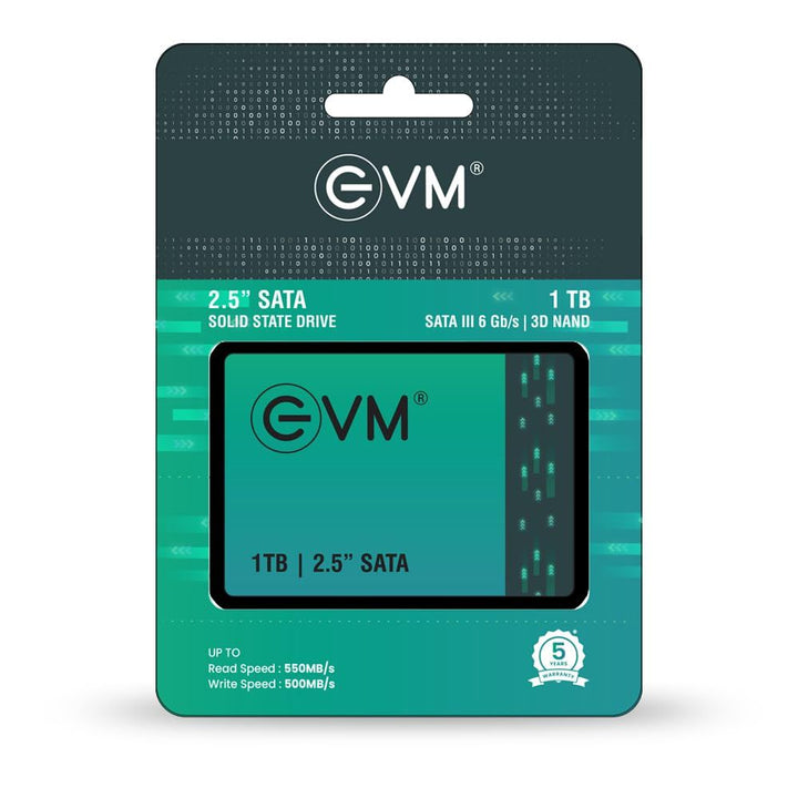 EVM 1TB 2.5 Inch Sata Internal Solid State Drive ( SSD ) - Byte Baazar