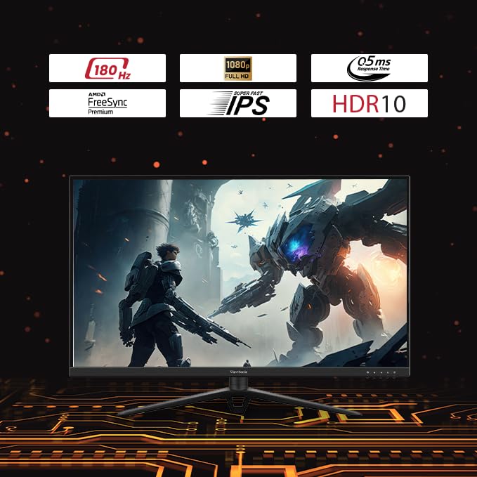 VIEWSONIC VX2728 27 Inch FHD 180Hz IPS Panel 104% SRGB 0.5MS IPS Gaming Monitor - Byte Baazar