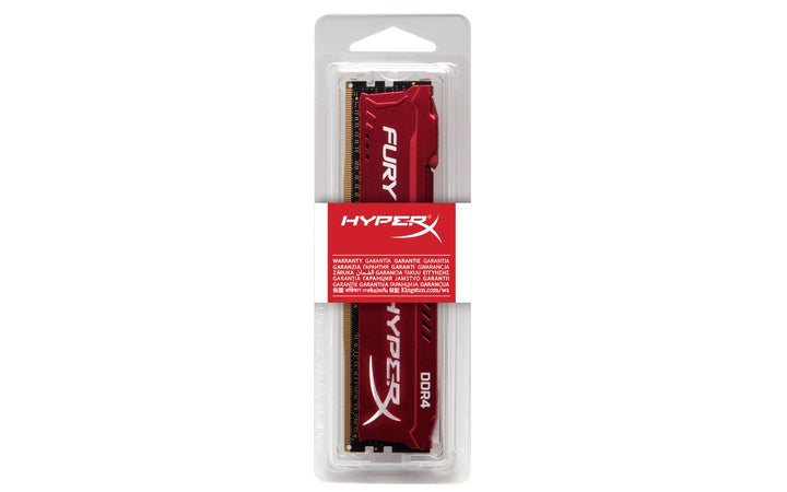 HYPERX Fury 8GB ( 8GBx1 ) 2400MHz DDR4 RAM ( Red ) - Byte Baazar