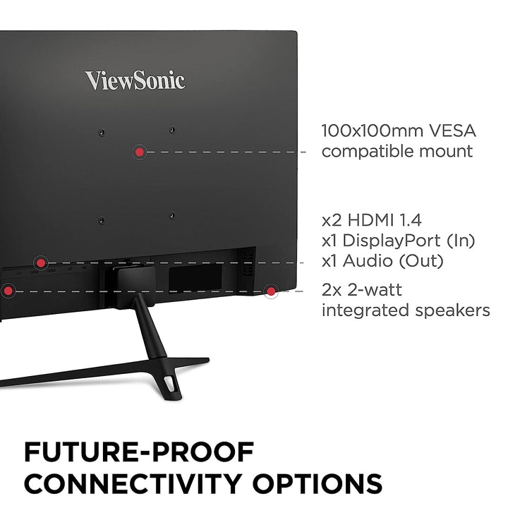 VIEWSONIC VX2428 24 Inch FHD 180Hz IPS Panel 104% SRGB 0.5MS AMD Freesync IPS Gaming Monitor - Byte Baazar