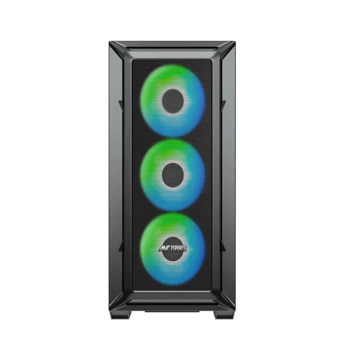 ANT ESPORTS 611 Air ARGB ATX Mid Tower Cabinet (Black) - Byte Baazar