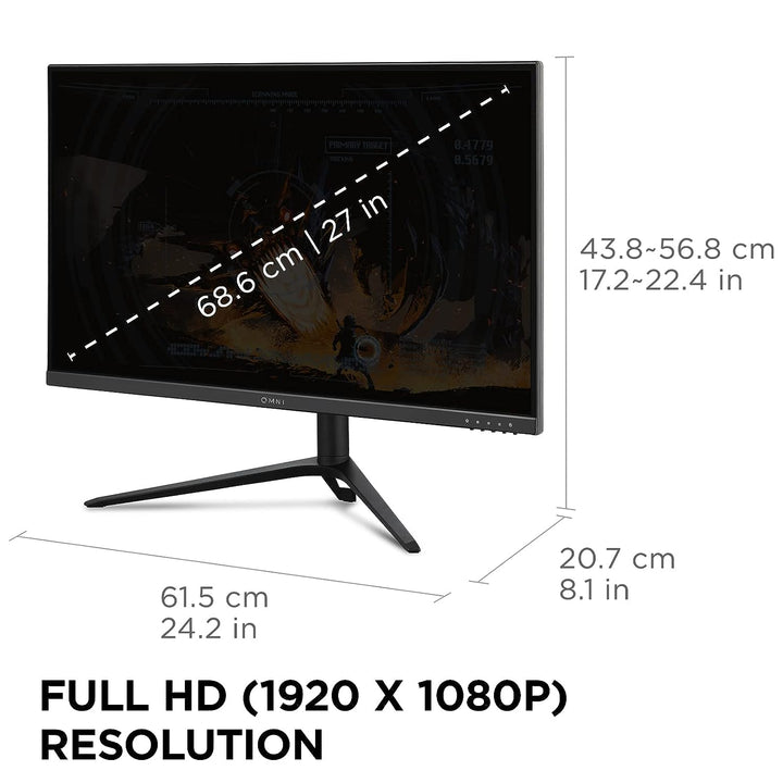 VIEWSONIC VX2728J 27 Inch FHD 180Hz IPS Panel 104%SRGB 0.5MS IPS Gaming Monitor - Byte Baazar