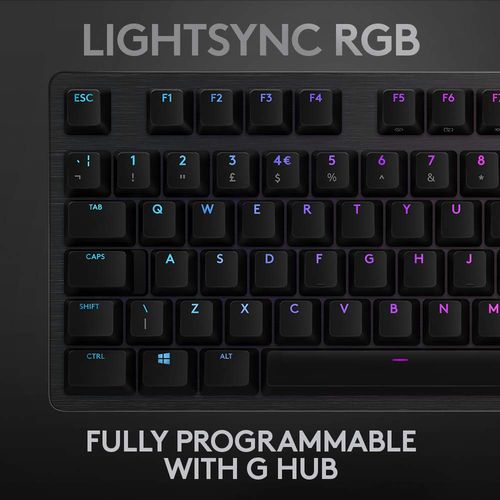 LOGITECH G512 RGB Gaming Keyboard (GX Blue Switch) (Carbon) - Byte Baazar