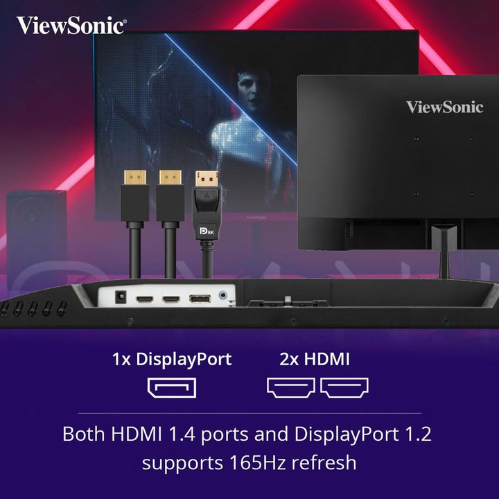 VIEWSONIC VX2479 24 Inch FHD 165Hz IPS Panel 1MS 104%SRGB 1MS AMD Freesync Gaming Monitor - Byte Baazar