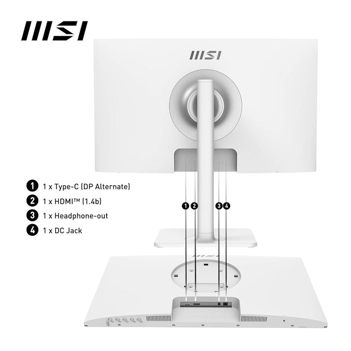 MSI Modern MD2412PW 24 Inch FHD 100Hz IPS Panel 114%SRGB 1MS IPS Adaptive Sync Business Monitor - Byte Baazar