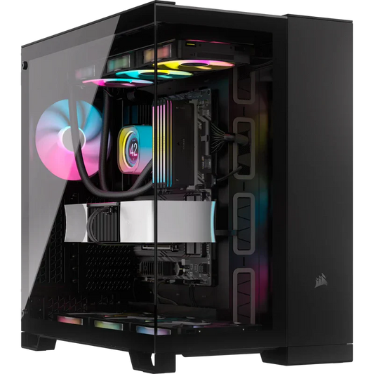 CORSAIR 6500X ATX Mid Tower Dual Chamber Cabinet (Black) - Byte Baazar