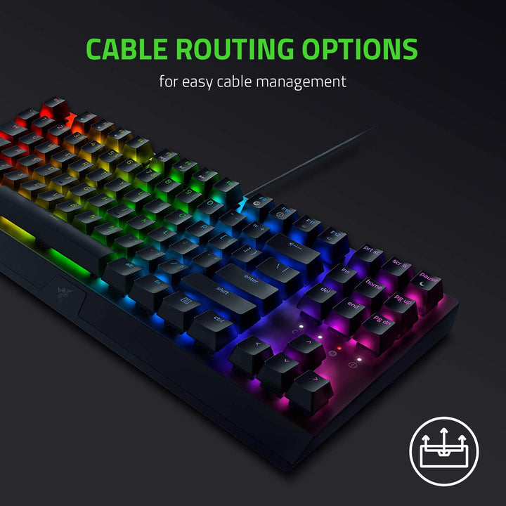 RAZER BlackWidow V3 RGB Tenkeyless Mechanical Gaming Keyboard ( Razer Green Switch ) - Byte Baazar