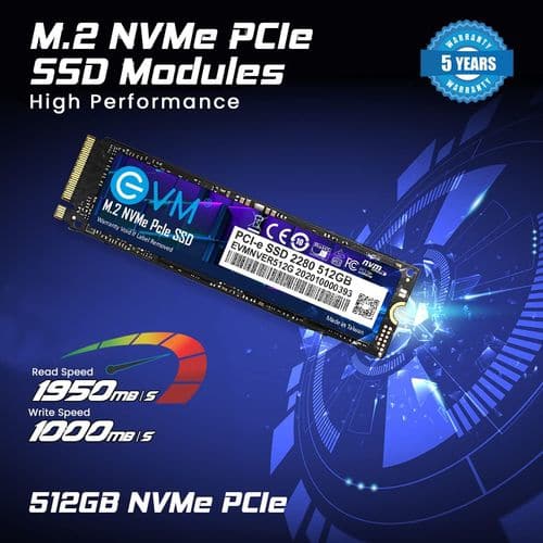 EVM 512GB M.2 NVMe Gen3 Internal Solid State Drive (SSD) - Byte Baazar