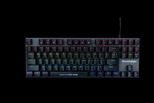 COSMIC BYTE CB-GK-26 Pandora Tenkeyless Mechanical Wired Gaming Keyboard ( Black ) ( Red Switch ) - Byte Baazar