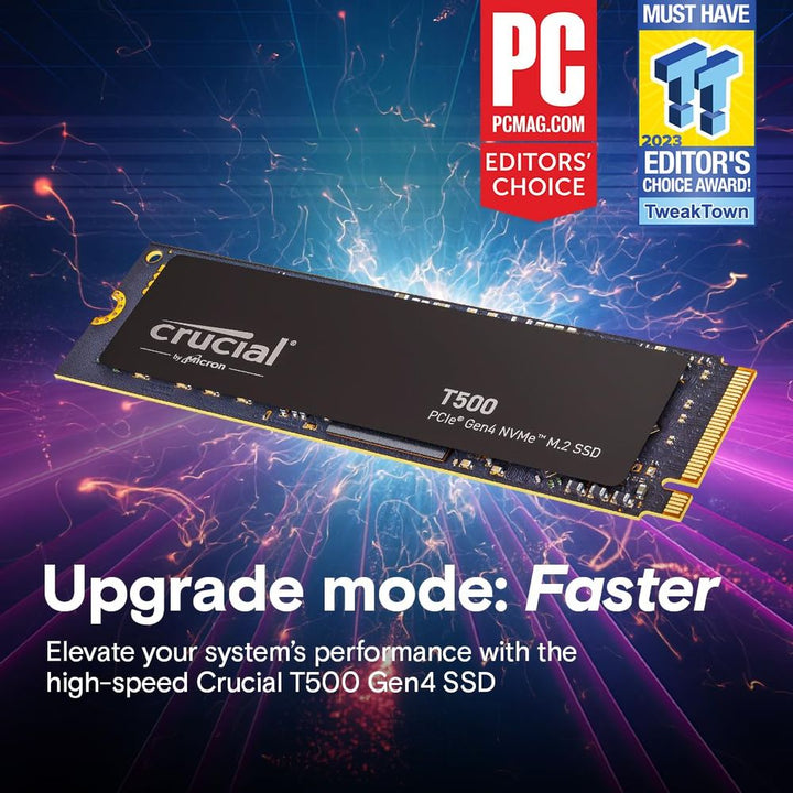 CRUCIAL T500 500GB M.2 NVME Gen4 Solid State Drive ( SSD ) - Byte Baazar