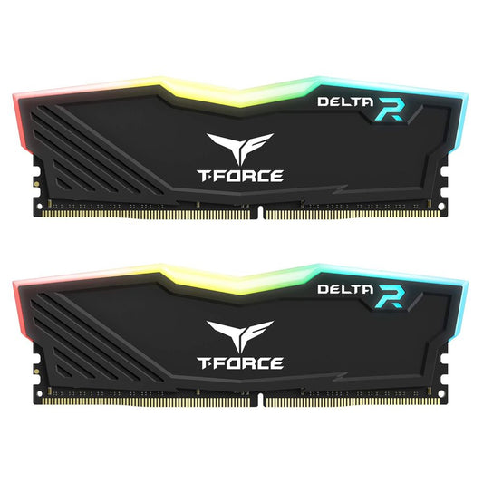 TEAMGROUP T-Force Delta RGB 64GB ( 32GB x 2 ) 5600MHz DDR5 RAM (Black) - Byte Baazar