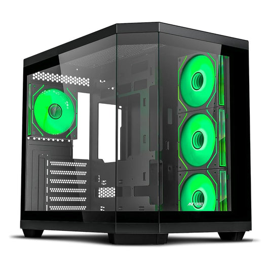 ANT ESPORTS Crystal X11 ARGB ATX Mid Tower Cabinet ( Black ) - Byte Baazar