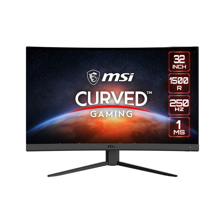 MSI G32C4X 32 Inch FHD 250Hz VA Panel 114.8%SRGB 1MS AMD Freesync Curved Gaming Monitor - Byte Baazar