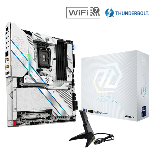 ASROCK Z890 Taichi Aqua Wifi DDR5 Intel Motherboard ( White ) - Byte Baazar