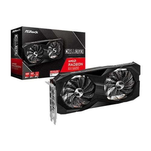 ASROCK Radeon RX 6600 Challenger D 8GB AMD Graphic Card - Byte Baazar