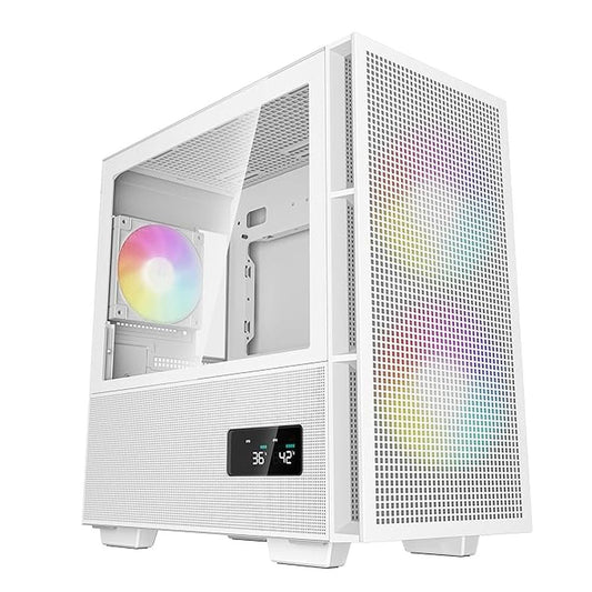 DEEPCOOL CH360 DIGITAL ARGB ATX Mid Tower Cabinet (White) - Byte Baazar