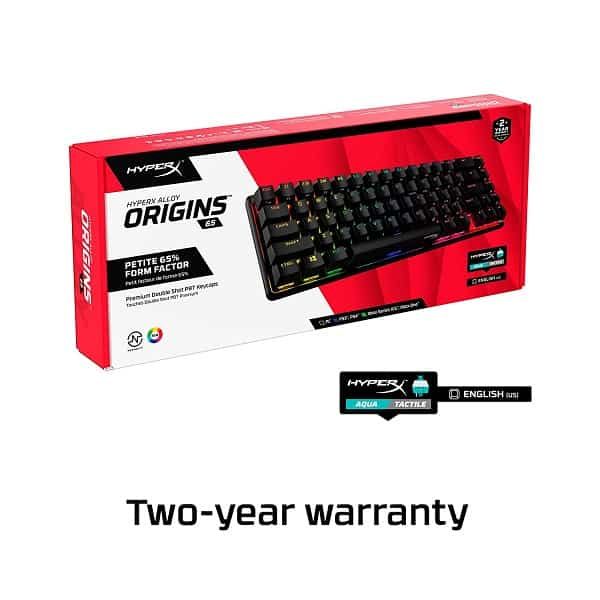 HYPERX Alloy Origins 65% RGB Mechanical Gaming Keyboard (Aqua Tactile Switch) - Byte Baazar