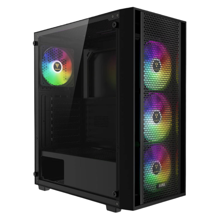 GAMDIAS Aura GC2 Elite RGB ATX Mid Tower Cabinet (Black) - Byte Baazar