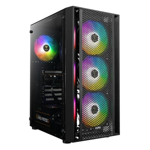 GAMDIAS Aura GC2 Elite RGB ATX Mid Tower Cabinet (Black) - Byte Baazar