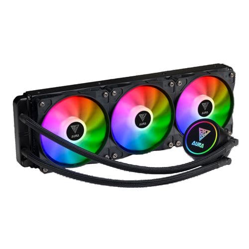 GAMDIAS Aura GL 360 RGB 360mm CPU Liquid Cooler (Black) - Byte Baazar