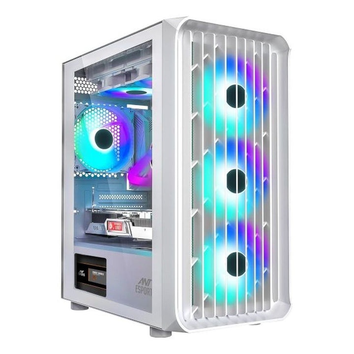 ANT ESPORTS 205 Air ARGB ATX Mid Tower Cabinet (White) - Byte Baazar