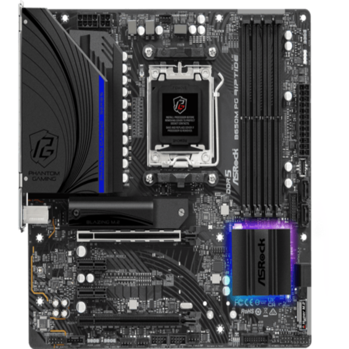 ASROCK B650M Phantom Gaming Riptide DDR5 AMD Motherboard - Byte Baazar