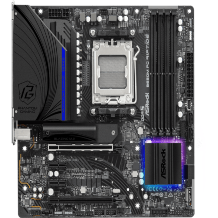 ASROCK B650M Phantom Gaming Riptide DDR5 AMD Motherboard - Byte Baazar