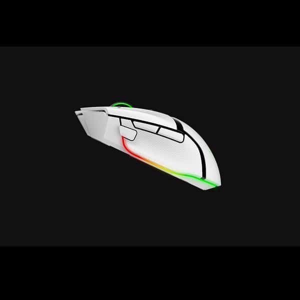 RAZER Basilisk V3 Pro Wireless Ergonomic Gaming Mouse ( RZ01-04620200-R3A1 ) ( 30000DPI / 11 Macro Buttom ) ( White ) - Byte Baazar