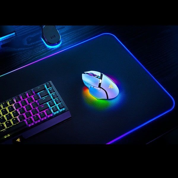 RAZER Basilisk V3 Pro Wireless Ergonomic Gaming Mouse ( RZ01-04620200-R3A1 ) ( 30000DPI / 11 Macro Buttom ) ( White ) - Byte Baazar