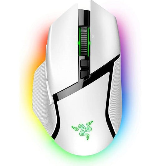 RAZER Basilisk V3 Pro Wireless Ergonomic Gaming Mouse ( RZ01-04620200-R3A1 ) ( 30000DPI / 11 Macro Buttom ) ( White ) - Byte Baazar