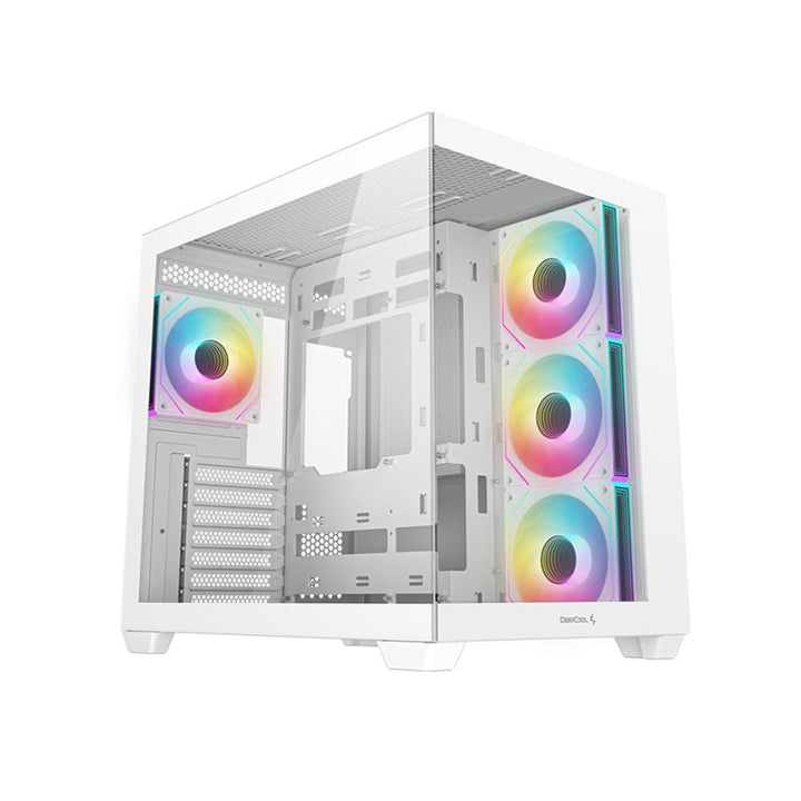 DEEPCOOL CG530 4F ARGB ATX Mid Tower Cabinet (White) - Byte Baazar