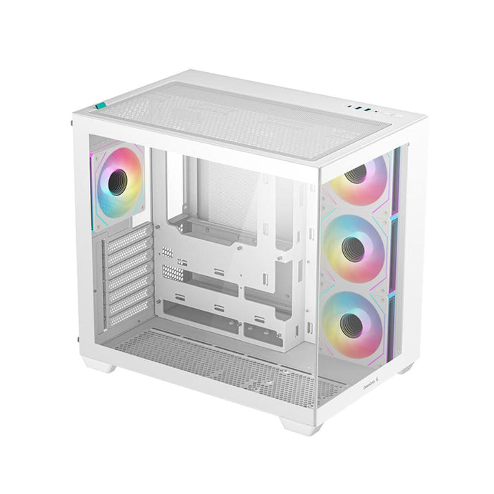 DEEPCOOL CG530 4F ARGB ATX Mid Tower Cabinet (White) - Byte Baazar