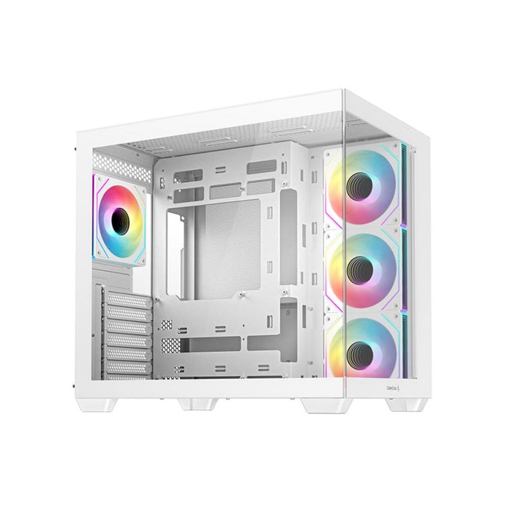 DEEPCOOL CG530 4F ARGB ATX Mid Tower Cabinet (White) - Byte Baazar