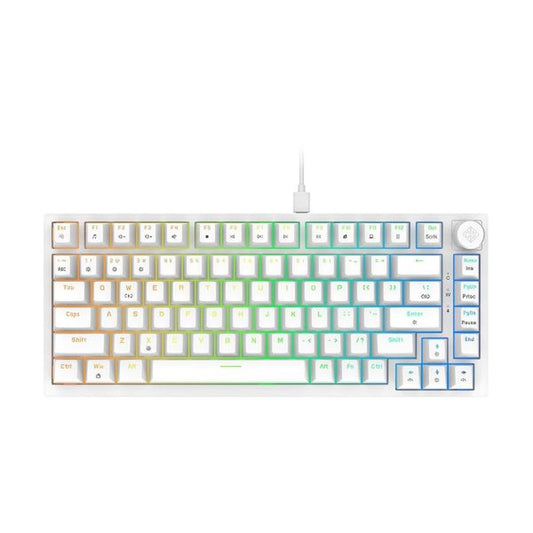 COSMIC BYTE GK-42 Phantom Gasket TKL RGB Mechanical Wired Gaming Keyboard ( Swappable Switch ) ( White ) - Byte Baazar