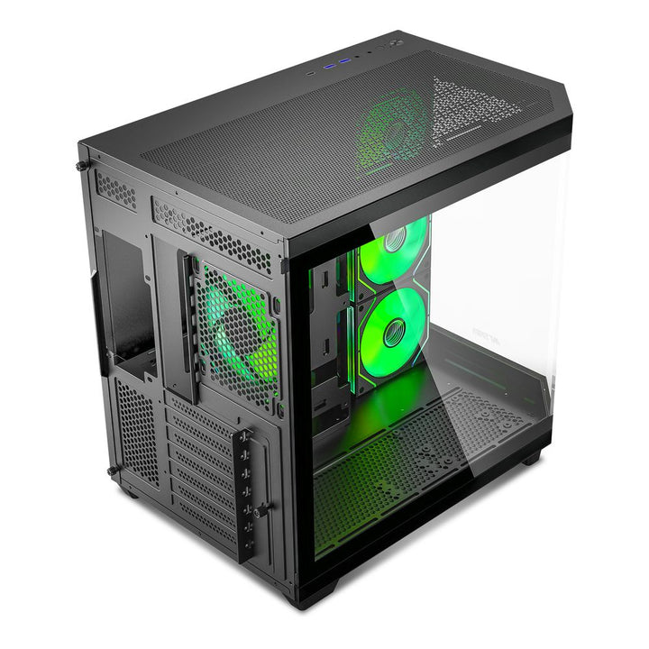 ANT ESPORTS Crystal X11 ARGB ATX Mid Tower Cabinet ( Black ) - Byte Baazar