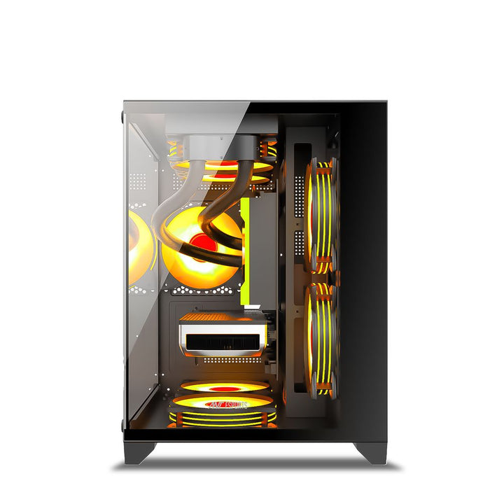 ANT ESPORTS Crystal Z2 MATX Mid Tower Cabinet (Black) - Byte Baazar