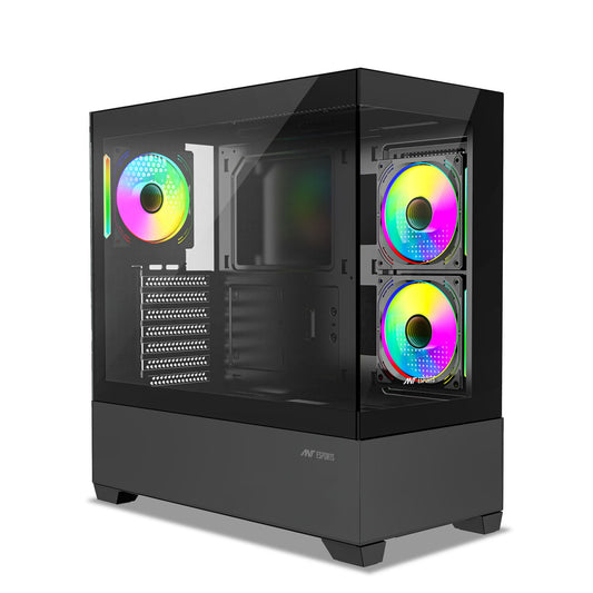 ANT ESPORTS Crystal Z3 ARGB ATX Mid Tower Cabinet ( Black ) - Byte Baazar