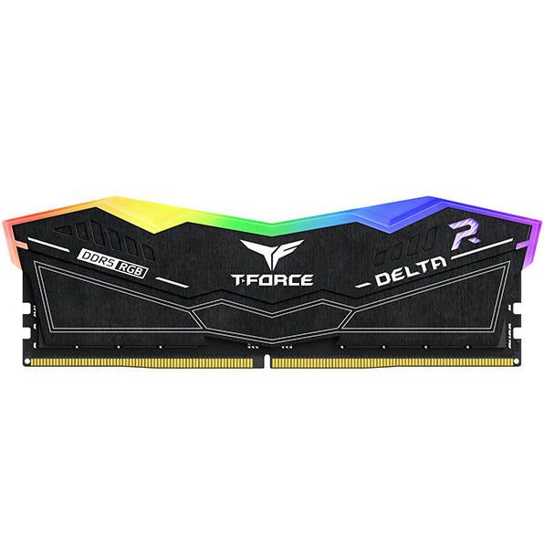 TEAMGROUP T-Force Delta RGB 32GB ( 16GBx2 ) 6400MHz DDR5 RAM ( Black ) - Byte Baazar